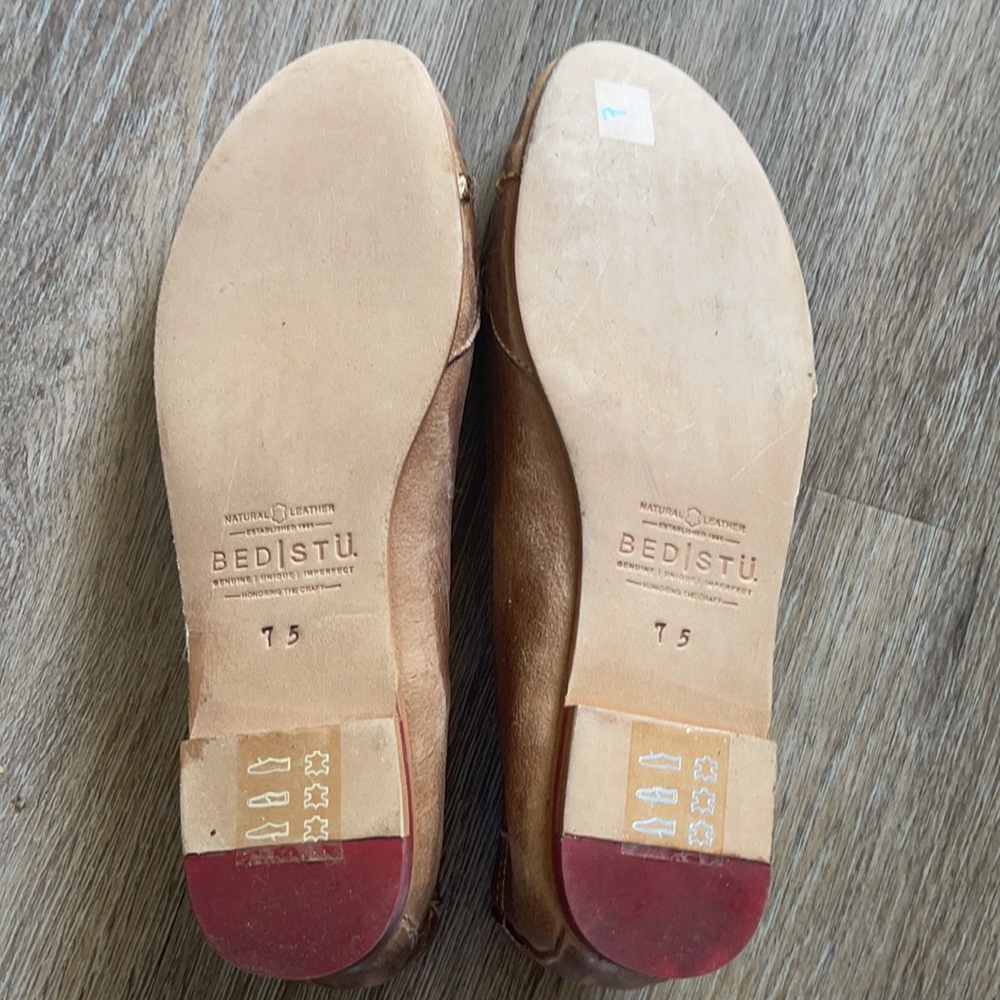 NEW Bed|Stu Leather Slides/Flats Size 7.5 - Picture 4 of 13